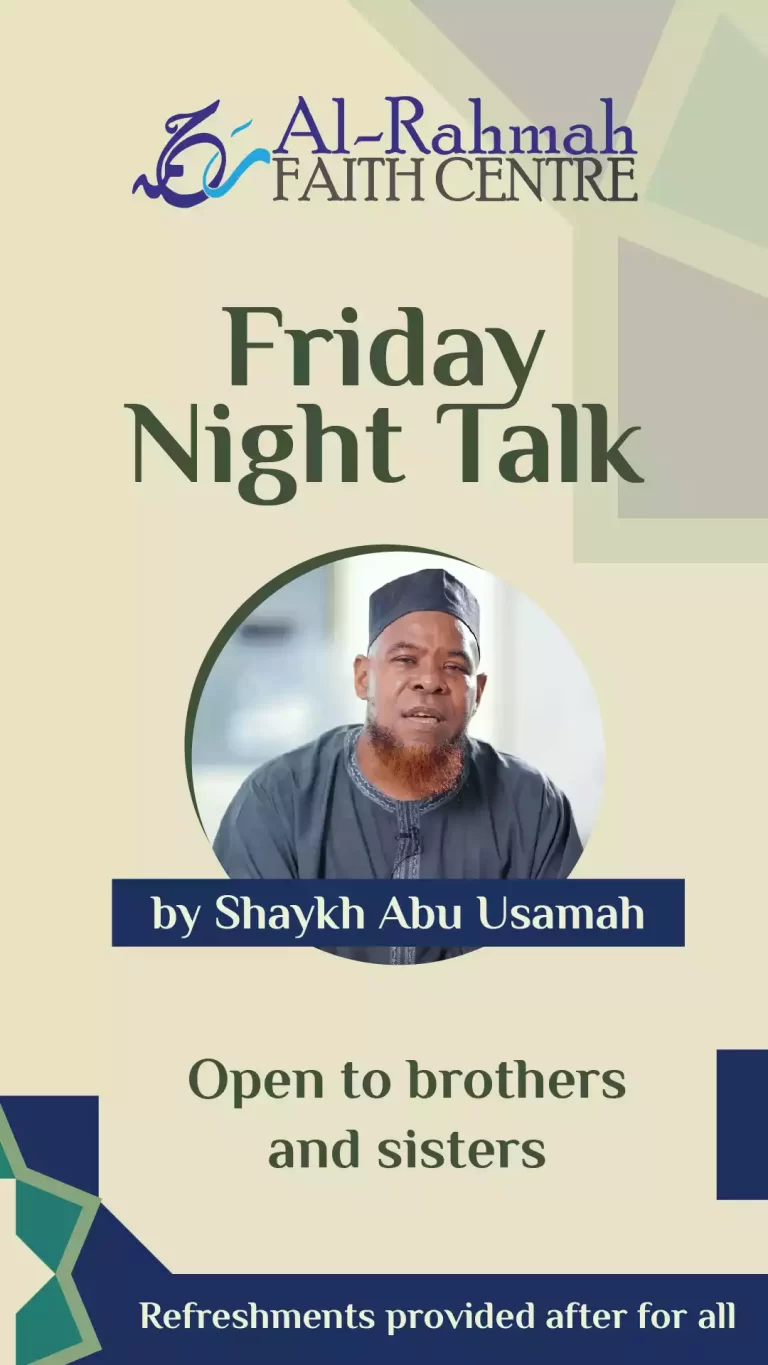 Shaykh Abu Usama - Friday night halaqa